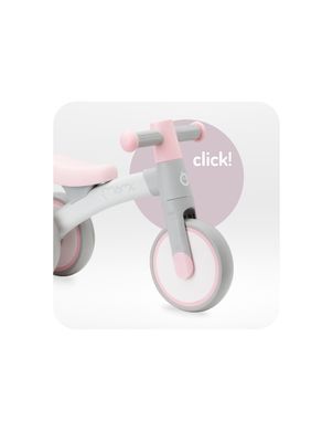 Біговел MoMi TEDI Pink з м'яким сидінням, легка вага, стійка конструкція, кермо з протиковзкими ручками