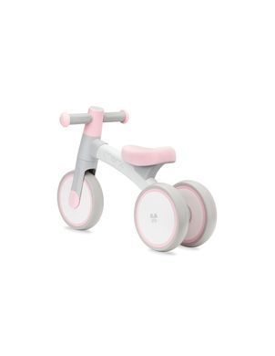 Біговел MoMi TEDI Pink з м'яким сидінням, легка вага, стійка конструкція, кермо з протиковзкими ручками