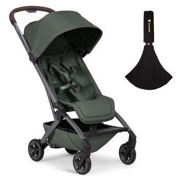 Прогулочная коляска Joolz Aer2 со слингом Wildride Forest green компактные размеры ручной клади IATA, легкий вес, маневренные колеса с амортизацией