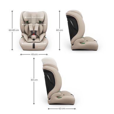 Автокрісло Kinderkraft Comfort Up 2 Plus i-Size Beige (KCCOUP02BEGPL00) з регулюванням підголівника, боковий захист&nbsp;від удару SPS+, вентиляція AIR FLOW