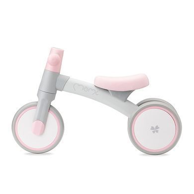 Біговел MoMi TEDI Pink з м'яким сидінням, легка вага, стійка конструкція, кермо з протиковзкими ручками
