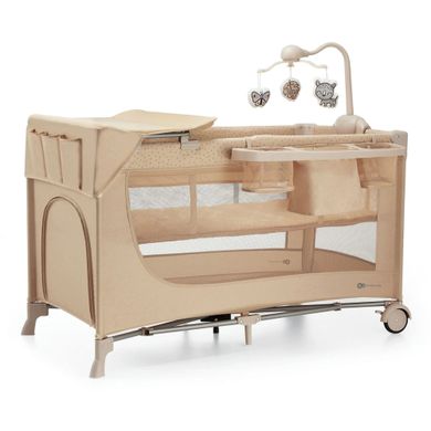 Ліжко-манеж с пеленатором Kinderkraft Joy 2 Beige (KLJOY02BEG000AC)