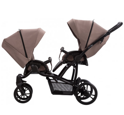Универсальная коляска для двойни 2в1 Bebetto B 42 (21) бежевая