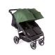 Прогулочная коляска для двойни Baby Monsters EASY TWIN black шасі зелений