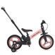 Велосипед-трансформер-біговел 3в1 PROFI KIDS MB 1021-3 рожевий з батьківською ручкою, регулювання висоти керма