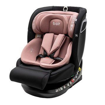 Автокрісло Bair Oreo 360 i-size BO-04 black-pink Isofix, поворотний механізм на 360, регулювання підголівника