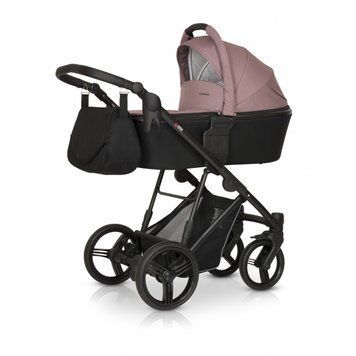 Коляска 3 в 1 Verdi Dynamic 9023-VD-04, black/pawder pink, чорний/пудра