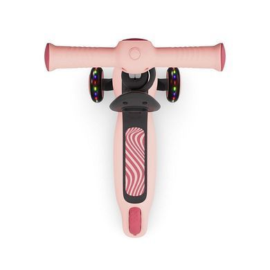 Самокат Kinderkraft Halley 2 Rose Pink (KRHALL02PNK0000) 2в1 з трансформацією у біговел, LED колеса, регулювання сидіння та керма