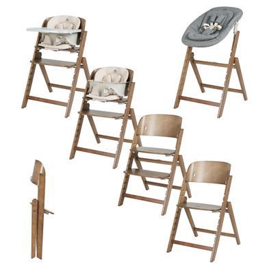Стульчик-трансформер 3в1 для кормления CARRELLO Focus CRL-16801 Croissant Beige с функцией шезлонга, 7 уровней высоты сиденья, съемный поднос