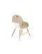 Стульчик для кормления 2в1 MoMi Reki Beige с функцией стульчика для ребенка, 2 уровня высоты, съемная обивка и столешница, компактная сборка.