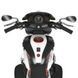 Дитячий електромотоцикл Bambi Racer M 6263EL-1 білий передні та задні фари зі світлом, акумулятор, 2 мотори, музика, звук при старті