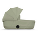 Коляска 2в1 Cybex Priam Style Collection 5.0 Sage Green шасси Chrome с реверсивным блоком, большие колеса, ремни безопасности One Pull, складывание люльки из шасси