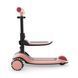 Самокат Kinderkraft Halley 2 Rose Pink (KRHALL02PNK0000) 2в1 з трансформацією у біговел, LED колеса, регулювання сидіння та керма