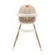 Стульчик для кормления 2в1 MoMi Reki Beige с функцией стульчика для ребенка, 2 уровня высоты, съемная обивка и столешница, компактная сборка.