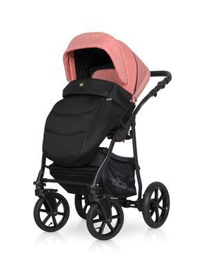 Універсальна коляска Riko 2 в 1 Expander Elite 02 (чорна з малиновим)