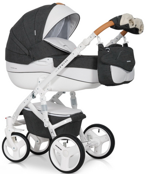 Универсальная коляска 2 в 1 Riko Brano Luxe 06 Antracite