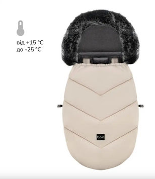 Зимовий конверт для новонароджених у коляску Bair Iceberg desert beige 2025