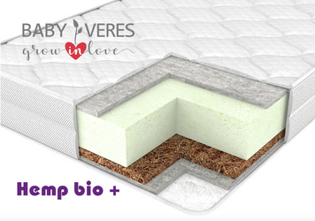 Матрас подростковый Baby Veres "Hemp Bio+" 160х80х12 см