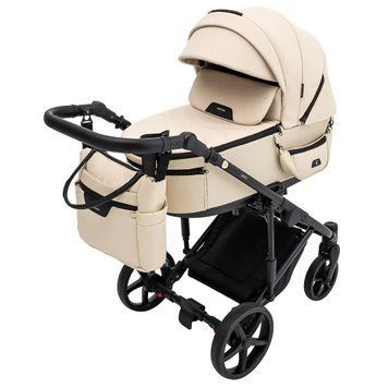 Универсальная коляска 2 в 1 Adamex Zico Eco SA-8 Beige (эко-кожа)