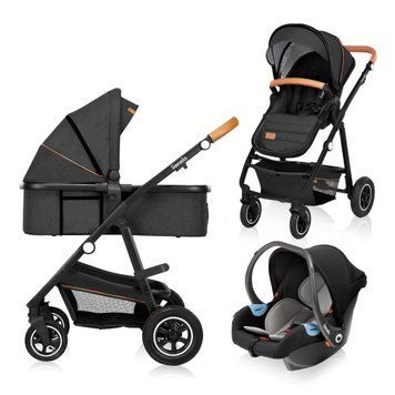 Универсальная коляска 3 в 1 Lionelo Amber Grey Graphite