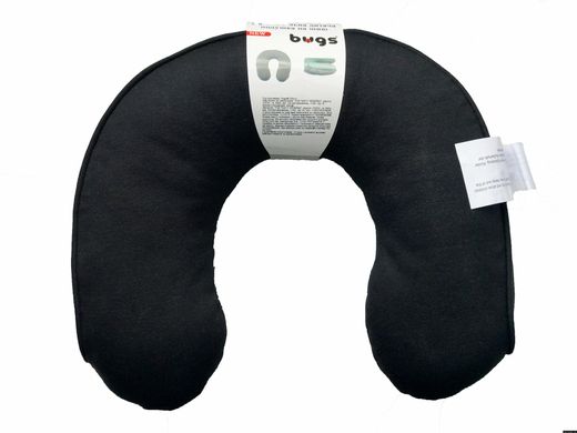 Bugs® Автомобильная детская подушка на шею (черный)