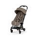 Прогулочная коляска Cybex Coya Comfort Collection Coconut Brown Matt Black Frame в самолет, стандарт ручной клади IATA, ультракомпактная