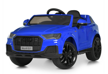 Дитячий електромобіль Bambi Racer джип Audi M 5796EBLRS-4 синій зі світлової панеллю, фари, пульт дистанційного керування