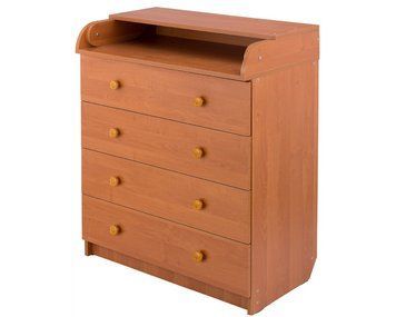 Пеленальний комод Babyroom Комод 4 тел.Big 102x80x50 вільха