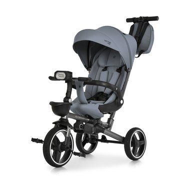 Триколісний дитячий велосипед El Camino VECTOR FLEX ME 1231 Medium Gray з обертом сидіння на 360, 3 нахили спинки, кермо з ліхтариком