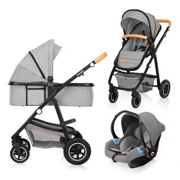 Универсальная коляска 3 в 1 Lionelo Amber Grey Stone