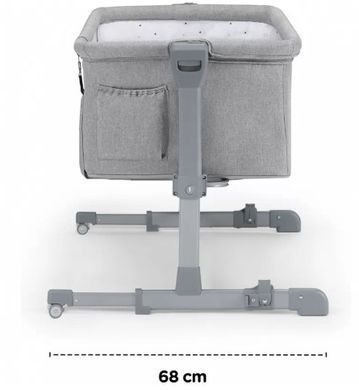 Приставне ліжко-люлька Kinderkraft Neste Up Gray Melange (KKLNESTGRYM00N)
