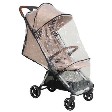 Прогулянкова коляска Junama Aviator Carbon Beige компактне складання до розмірів ручної поклажі, легка карбонова рама, чохол для ніжок у комплекті