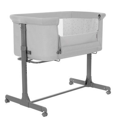 Приставне дитяче ліжко Carrello Luna CRL-16501 Carbon Grey