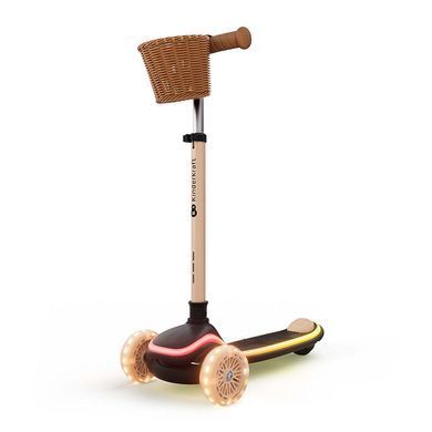 Самокат 2-в-1 Kinderkraft Raket Up Beige (KRRAUP00BEG0000) з RGB LED колесами, платформа з підсвіткою та 20 режимами освітлення