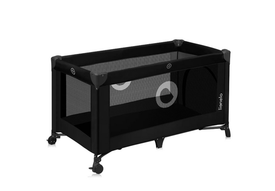 Детский манеж Lionelo Stefi Black Carbon новинка 2025