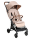 Прогулянкова коляска Junama Aviator Carbon Beige компактне складання до розмірів ручної поклажі, легка карбонова рама, чохол для ніжок у комплекті