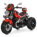 Дитячий електромотоцикл Bambi Racer M 6263EL-3 червоний передні та задні фари зі світлом, акумулятор, 2 мотори, музика, звук при старті