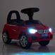 Каталка-толокарь BAMBI M 3147B-3 красная 6 мелодий, руль с музыкой, светящиеся фары, багажник под сиденьем