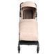 Прогулянкова коляска Junama Aviator Carbon Beige компактне складання до розмірів ручної поклажі, легка карбонова рама, чохол для ніжок у комплекті