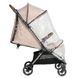 Прогулянкова коляска Junama Aviator Carbon Beige компактне складання до розмірів ручної поклажі, легка карбонова рама, чохол для ніжок у комплекті