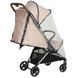Прогулянкова коляска Junama Aviator Carbon Beige компактне складання до розмірів ручної поклажі, легка карбонова рама, чохол для ніжок у комплекті