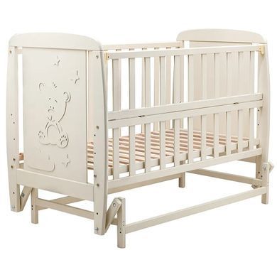 Детская кроватка Babyroom Умка маятник + откидная сторона DUMO-02 бук слоновая кость