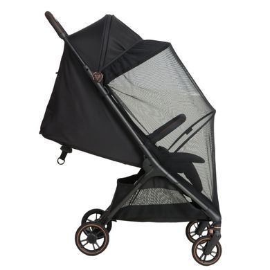 Прогулянкова коляска Junama Aviator Carbon Black компактне складання до розмірів ручної поклажі, легка карбонова рама, чохол для ніжок у комплекті
