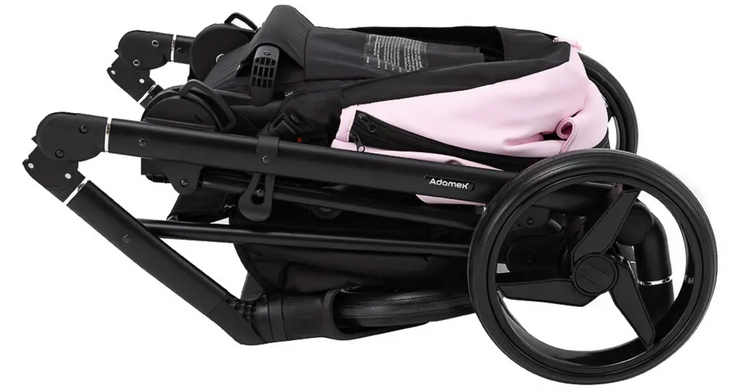 Коляска 2 в 1 Adamex Blanc Eco SA-16 розовый