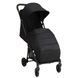 Прогулянкова коляска Junama Aviator Carbon Black компактне складання до розмірів ручної поклажі, легка карбонова рама, чохол для ніжок у комплекті