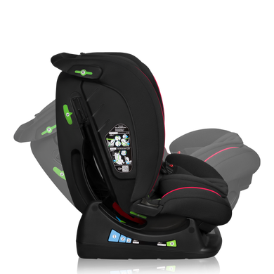 Автокресло Lionelo AART I-SIZE BLACK CARBON RED