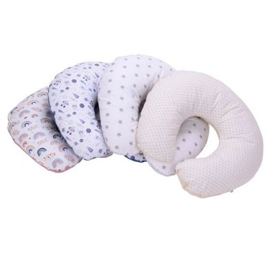 Подушка для кормления (подушка для беременных) Baby Veres Comfort Velour stars grey 150х57 см