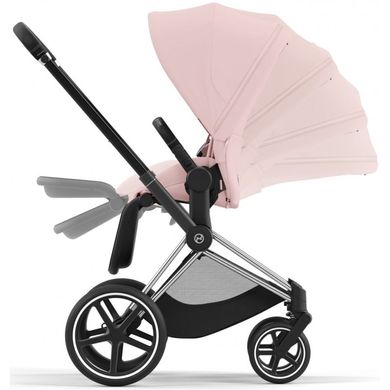 Універсальна коляска 2 в 1 Cybex Priam 4.0 2024 Peach Pink шасі Chrome Black