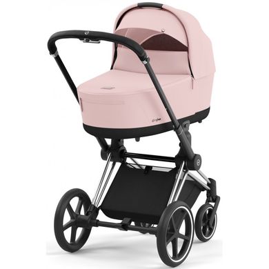 Універсальна коляска 2 в 1 Cybex Priam 4.0 2024 Peach Pink шасі Chrome Black