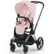 Универсальная коляска 2 в 1 Cybex Priam 4.0 2024 Peach Pink шасси Chrome Black